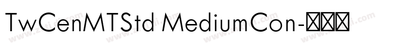 TwCenMTStd MediumCon字体转换